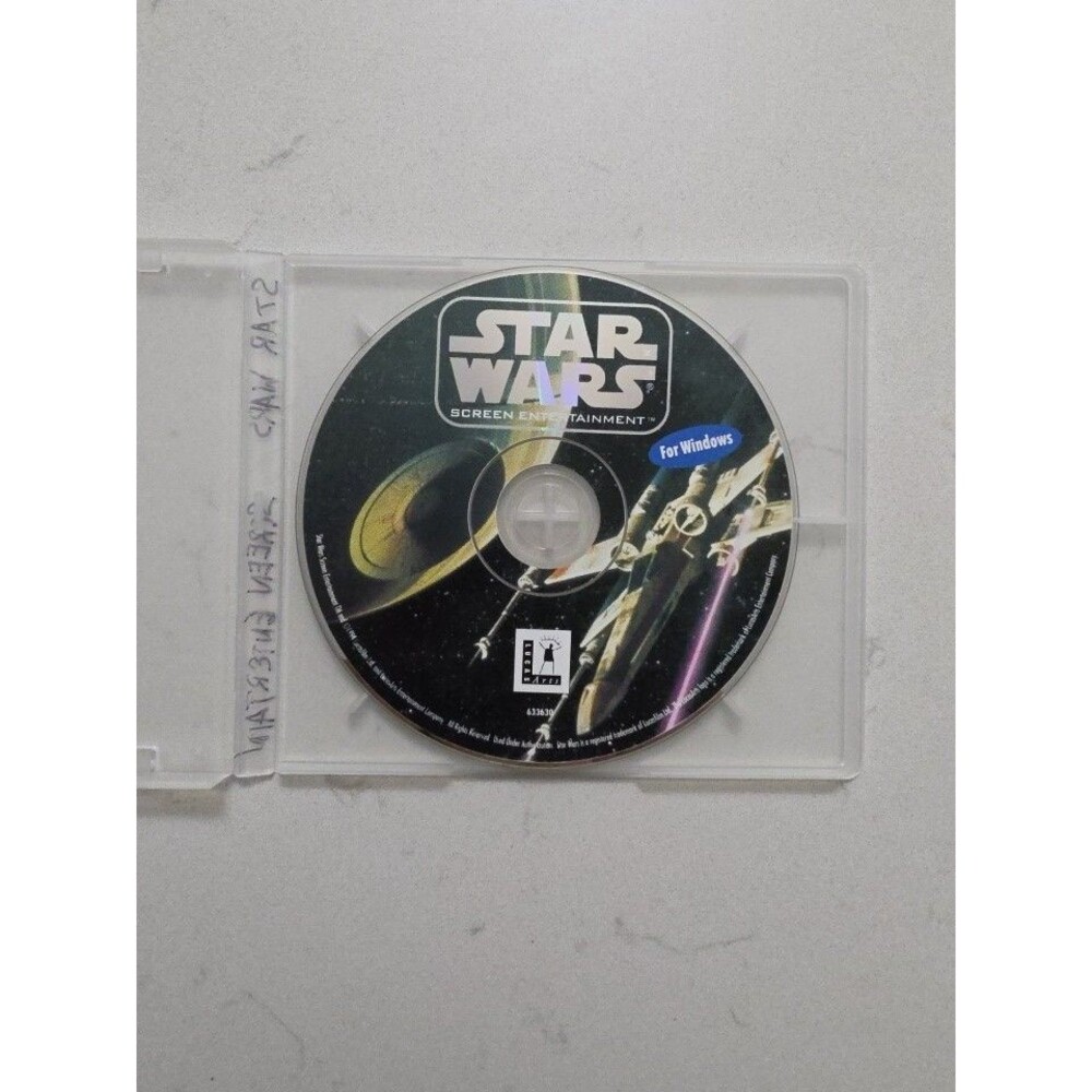 VTG 1994 Star Wars Screen Entertainment CD-ROM PC LucasArts Lucasfilms Free Ship